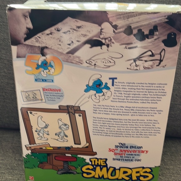Smurfs 50th Anniversary Special Edition Stuffed Animal, Figure & DVD NIB - Picture 7 of 8
